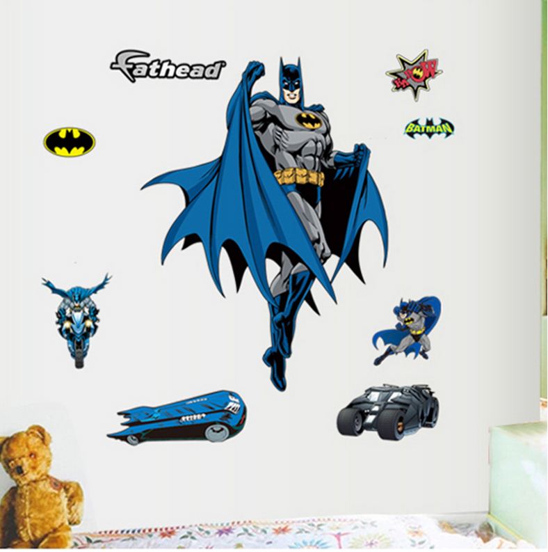 Wall Stickers Removable The Avengers Batman Kid Boy Room - Go2buy Australia