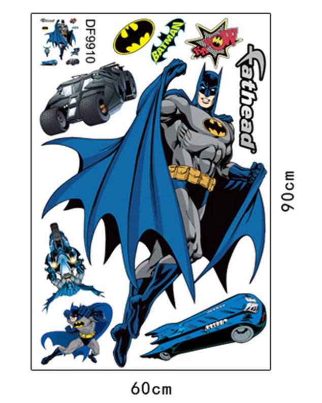 Wall Stickers Removable The Avengers Batman Kid Boy Room - Go2buy Australia
