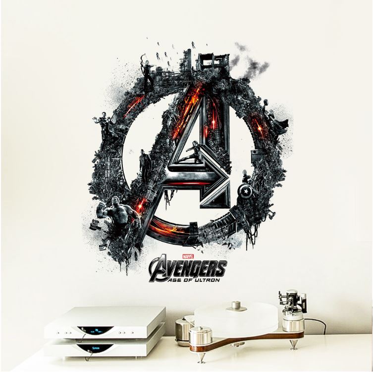 Wall Stickers Removable The Avengers Superhero BIg A Kid Boy Room Decal - Go2buy Australia