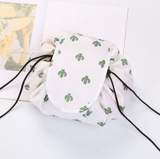 Buy white-cactus Magic Lazy Drawstring Makeup Cosmetic Travel Organizer Bag (9 Colors Available)