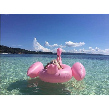 Giant Inflatable Pink Flamingo Pool Float Raft 192*180*115cm