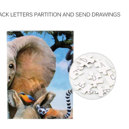 1000Pcs Thick Papers Jigsaw Puzzles Fun Game Challenge Gift For Adults Teens Kids (Animals World) - Go2buy Australia