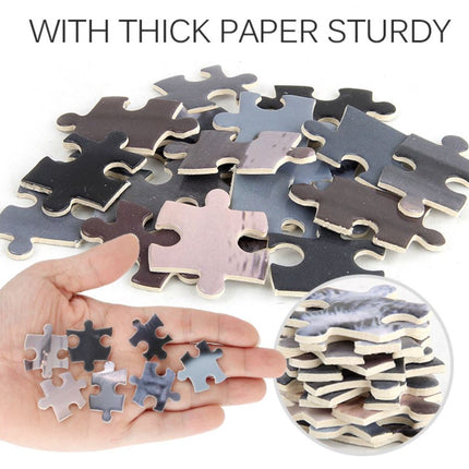 1000Pcs Thick Papers Jigsaw Puzzles Fun Game Challenge Gift For Adults Teens Kids (Cat and Tiger) - Go2buy Australia
