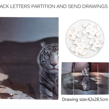 1000Pcs Thick Papers Jigsaw Puzzles Fun Game Challenge Gift For Adults Teens Kids (Cat and Tiger) - Go2buy Australia
