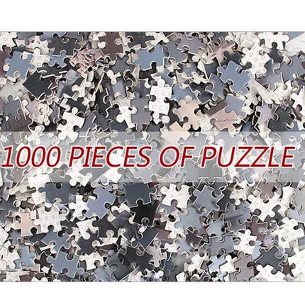 1000Pcs Thick Papers Jigsaw Puzzles Fun Game Challenge Gift For Adults Teens Kids (Cat and Tiger) - Go2buy Australia