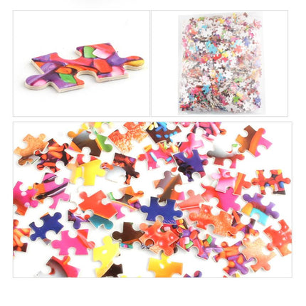 1000Pcs Thick Papers Jigsaw Puzzles Fun Game Challenge Gift For Adults Teens Kids (Colorful Donut) - Go2buy Australia