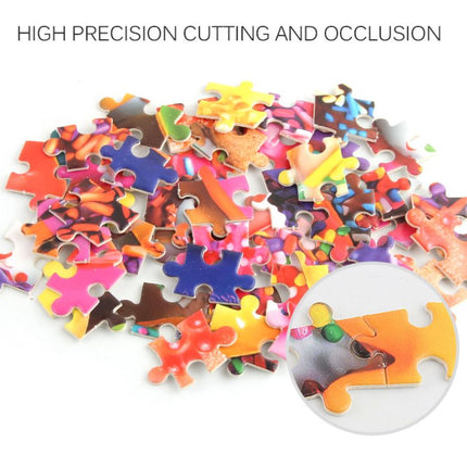 1000Pcs Thick Papers Jigsaw Puzzles Fun Game Challenge Gift For Adults Teens Kids (Colorful Donut) - Go2buy Australia
