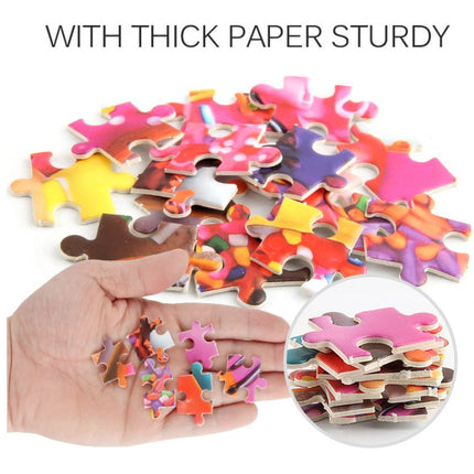 1000Pcs Thick Papers Jigsaw Puzzles Fun Game Challenge Gift For Adults Teens Kids (Colorful Donut) - Go2buy Australia