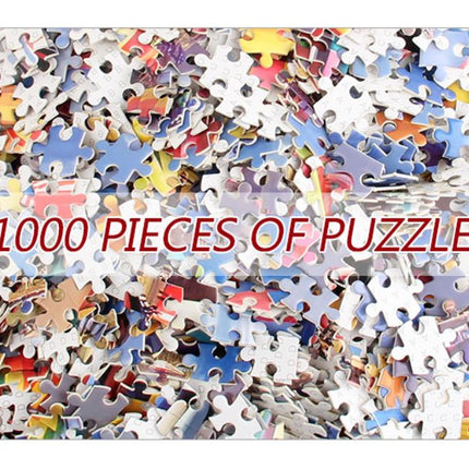 1000Pcs Thick Papers Jigsaw Puzzles Fun Game Challenge Gift For Adults Teens Kids (Hot Air Balloon - A) - Go2buy Australia