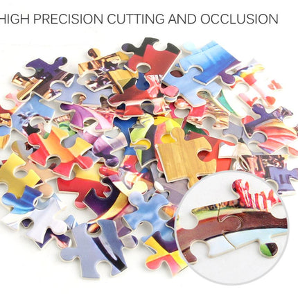 1000Pcs Thick Papers Jigsaw Puzzles Fun Game Challenge Gift For Adults Teens Kids (Hot Air Balloon - A) - Go2buy Australia