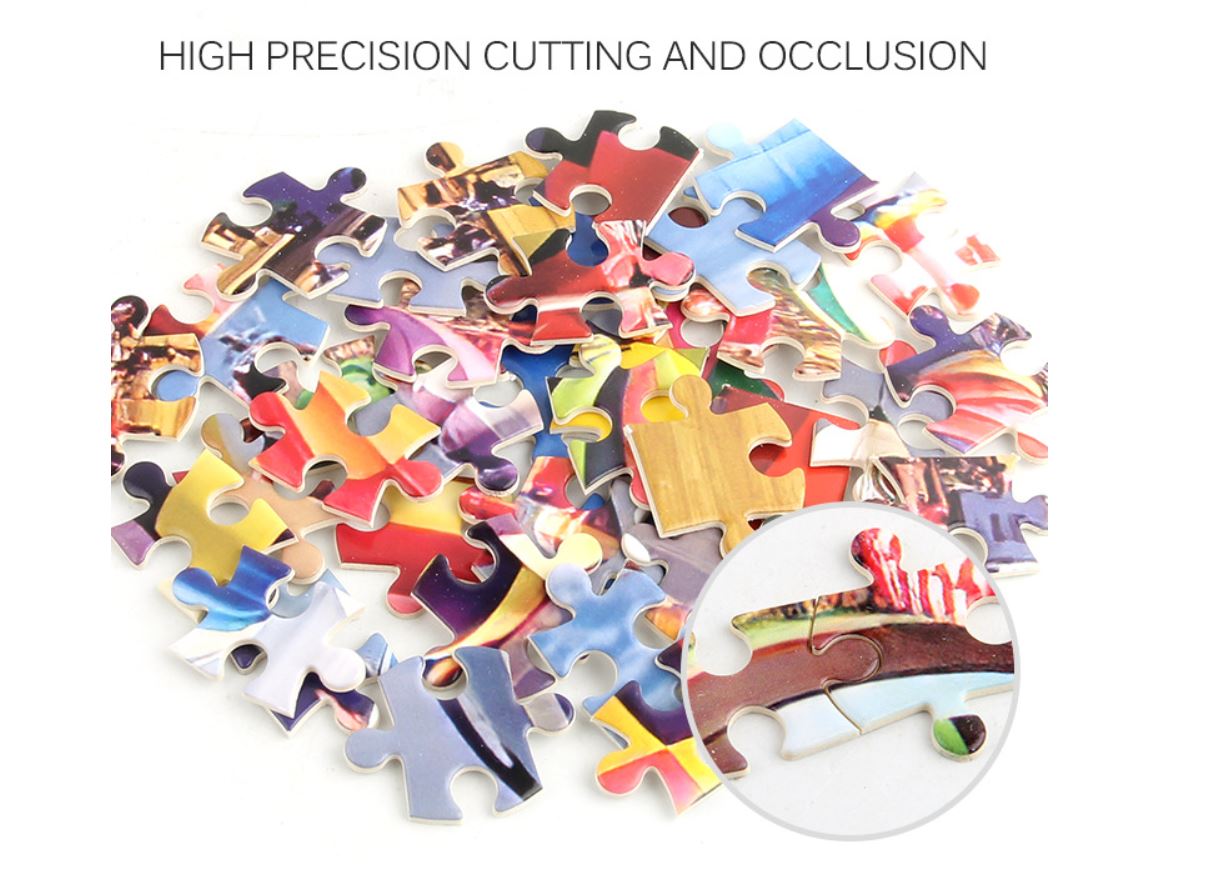 1000Pcs Thick Papers Jigsaw Puzzles Fun Game Challenge Gift For Adults Teens Kids (Hot Air Balloon - A) - Go2buy Australia