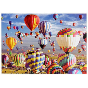 1000Pcs Thick Papers Jigsaw Puzzles Fun Game Challenge Gift For Adults Teens Kids (Hot Air Balloon - A) - Go2buy Australia