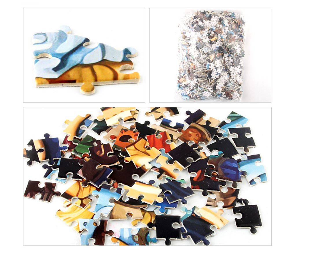 1000Pcs Thick Papers Jigsaw Puzzles Fun Game Challenge Gift For Adults Teens Kids (hot air balloons) - Go2buy Australia
