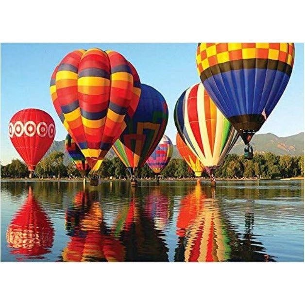 1000Pcs Thick Papers Jigsaw Puzzles Fun Game Challenge Gift For Adults Teens Kids (hot air balloons) - Go2buy Australia