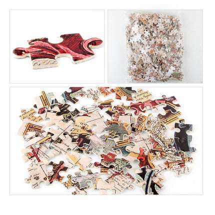 1000Pcs Thick Papers Jigsaw Puzzles Fun Game Challenge Gift For Adults Teens Kids (Old World Map) - Go2buy Australia