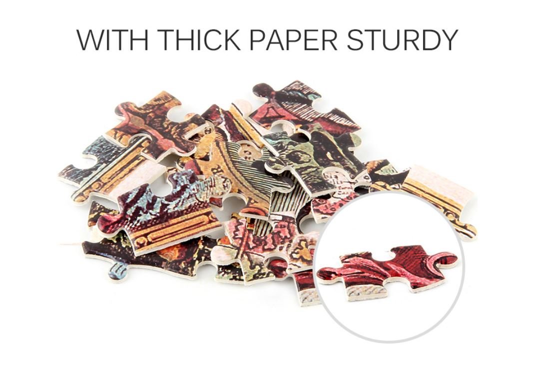 1000Pcs Thick Papers Jigsaw Puzzles Fun Game Challenge Gift For Adults Teens Kids (Old World Map) - Go2buy Australia