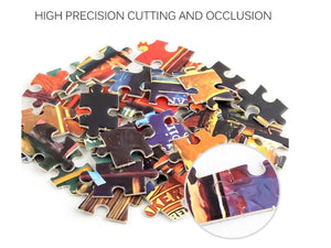 1000Pcs Thick Papers Jigsaw Puzzles Fun Game Challenge Gift For Adults Teens Kids (Tally Cat) - Go2buy Australia