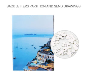 1000Pcs Thick Papers Jigsaw Puzzles Fun Game Challenge Gift For Teens Kids (Aegean Sea - B) - Go2buy Australia