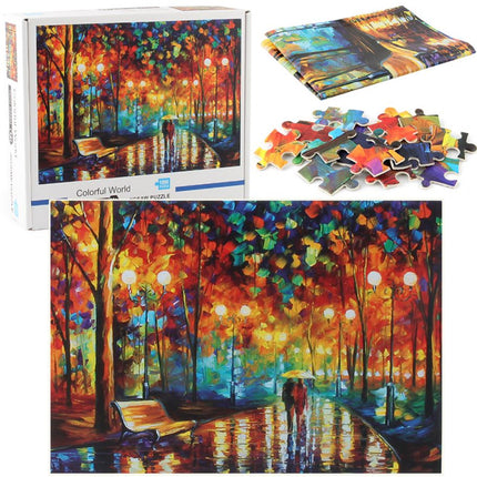 1000Pcs Thick Papers Jigsaw Puzzles Fun Game Challenge Gift For Teens Kids (Colorful World) - Go2buy Australia
