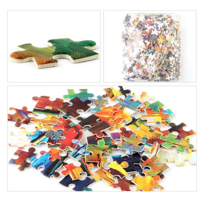 1000Pcs Thick Papers Jigsaw Puzzles Fun Game Challenge Gift For Teens Kids (Colorful World) - Go2buy Australia