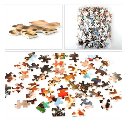 1000Pcs Thick Papers Jigsaw Puzzles Fun Game Challenge Gift For Teens Kids (Deers) - Go2buy Australia