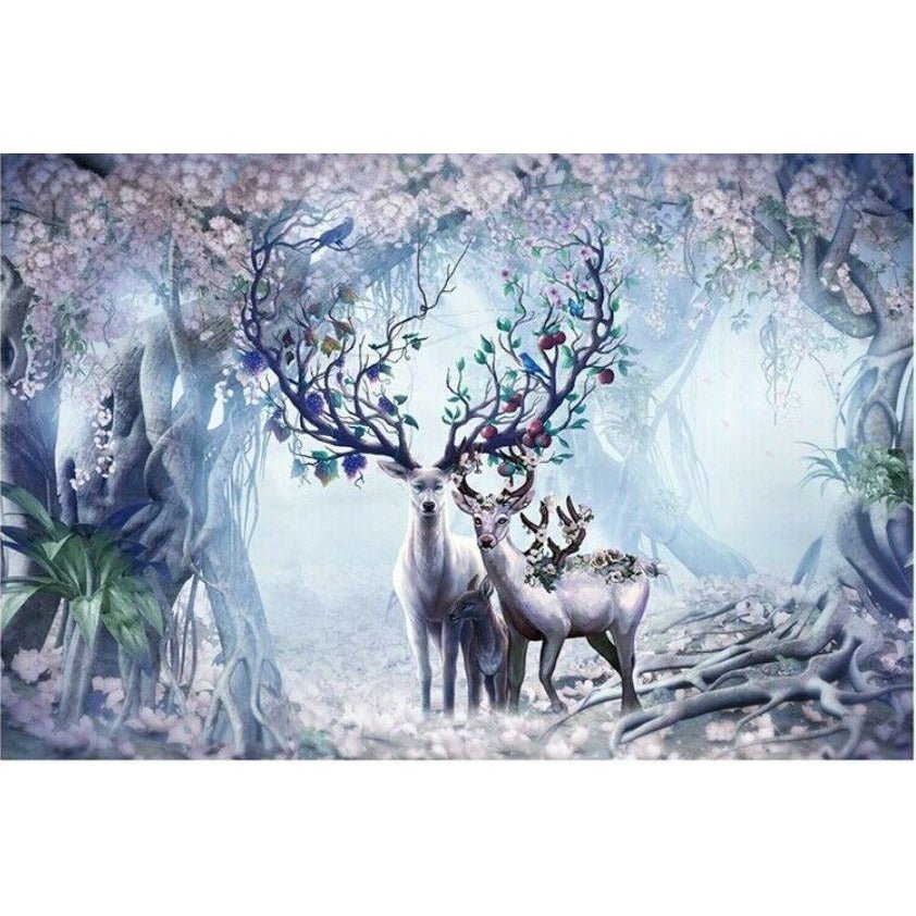 1000Pcs Thick Papers Jigsaw Puzzles Fun Game Challenge Gift For Teens Kids (Deers) - Go2buy Australia