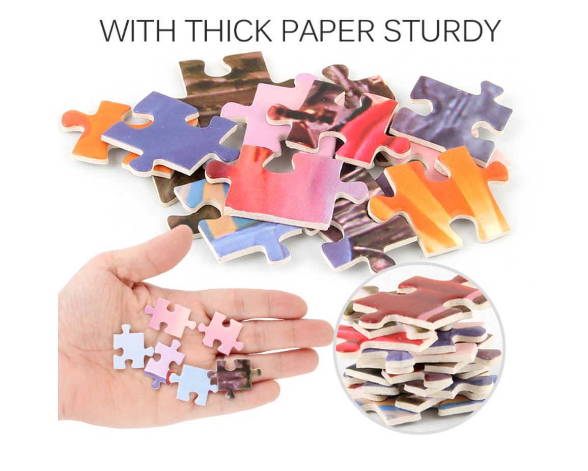 1000Pcs Thick Papers Jigsaw Puzzles Fun Game Challenge Gift For Teens Kids (Hot Air Balloon - B) - Go2buy Australia