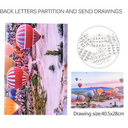 1000Pcs Thick Papers Jigsaw Puzzles Fun Game Challenge Gift For Teens Kids (Hot Air Balloon - B) - Go2buy Australia