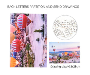 1000Pcs Thick Papers Jigsaw Puzzles Fun Game Challenge Gift For Teens Kids (Hot Air Balloon - B) - Go2buy Australia