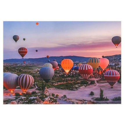 1000Pcs Thick Papers Jigsaw Puzzles Fun Game Challenge Gift For Teens Kids (Hot Air Balloon - B) - Go2buy Australia