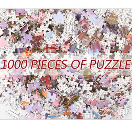 1000Pcs Thick Papers Jigsaw Puzzles Fun Game Challenge Gift For Teens Kids (Hot Air Balloon - B) - Go2buy Australia