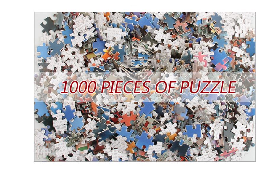 1000Pcs Thick Papers Jigsaw Puzzles Fun Game Challenge Gift For Teens Kids (Island View) - Go2buy Australia