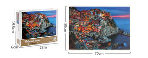 1000Pcs Thick Papers Jigsaw Puzzles Fun Game Challenge Gift For Teens Kids (Island View) - Go2buy Australia