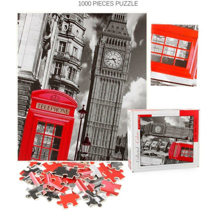 1000Pcs Thick Papers Jigsaw Puzzles Fun Game Challenge Gift For Teens Kids (London Big Ben) - Go2buy Australia