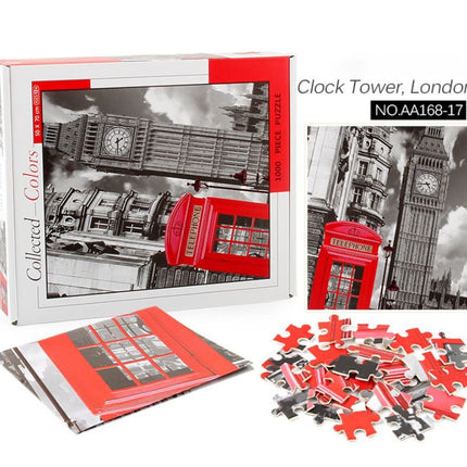 1000Pcs Thick Papers Jigsaw Puzzles Fun Game Challenge Gift For Teens Kids (London Big Ben) - Go2buy Australia