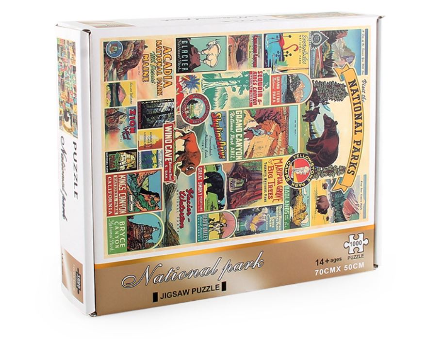 1000Pcs Thick Papers Jigsaw Puzzles Fun Game Challenge Gift For Teens Kids (National Park) - Go2buy Australia
