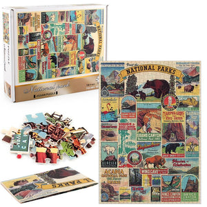 1000Pcs Thick Papers Jigsaw Puzzles Fun Game Challenge Gift For Teens Kids (National Park) - Go2buy Australia