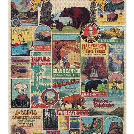 1000Pcs Thick Papers Jigsaw Puzzles Fun Game Challenge Gift For Teens Kids (National Park) - Go2buy Australia