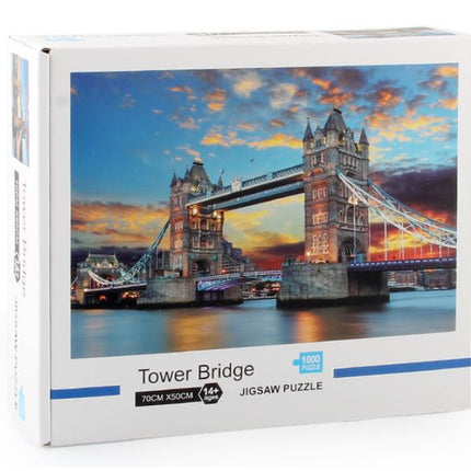 1000Pcs Thick Papers Jigsaw Puzzles Fun Game Challenge Gift For Teens Kids (Tower Bridge) - Go2buy Australia