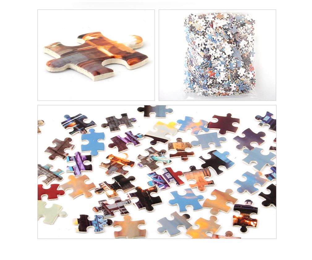 1000Pcs Thick Papers Jigsaw Puzzles Fun Game Challenge Gift For Teens Kids (Tower Bridge) - Go2buy Australia