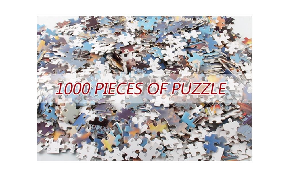 1000Pcs Thick Papers Jigsaw Puzzles Fun Game Challenge Gift For Teens Kids (Tower Bridge) - Go2buy Australia
