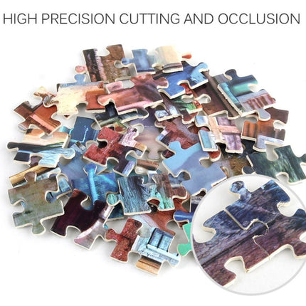 1000Pcs Thick Papers Jigsaw Puzzles Fun Game Challenge Gift For Teens Kids (Town Street) - Go2buy Australia