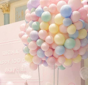 100PCS 25cm/10" Ultra Thick Macaron Candy Pastel Latex Balloons Birthday Wedding Party - Go2buy Australia