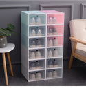 Foldable Plastic Stackable Shoe Storage Box Organizer Heart Drawer For Men