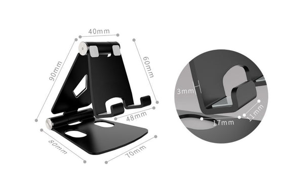 Foldable Aluminum Bracket Portable Universal Mobile Phone Tablet Stand Holder