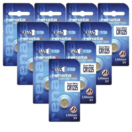 10PCS Genuine Renata Swiss Made CR1225 3V Battery Coin Cells Lithium Button - Go2buy Australia