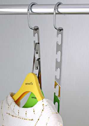 10PCS Metal Amazing Wonder Clothes Hanger Space Saver Wardrobe Closet Organizer Hook - Go2buy Australia