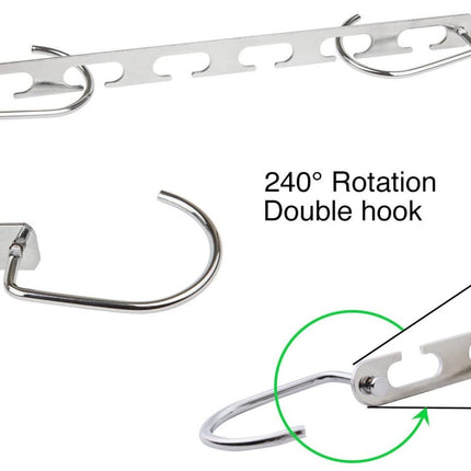 10PCS Metal Amazing Wonder Clothes Hanger Space Saver Wardrobe Closet Organizer Hook - Go2buy Australia