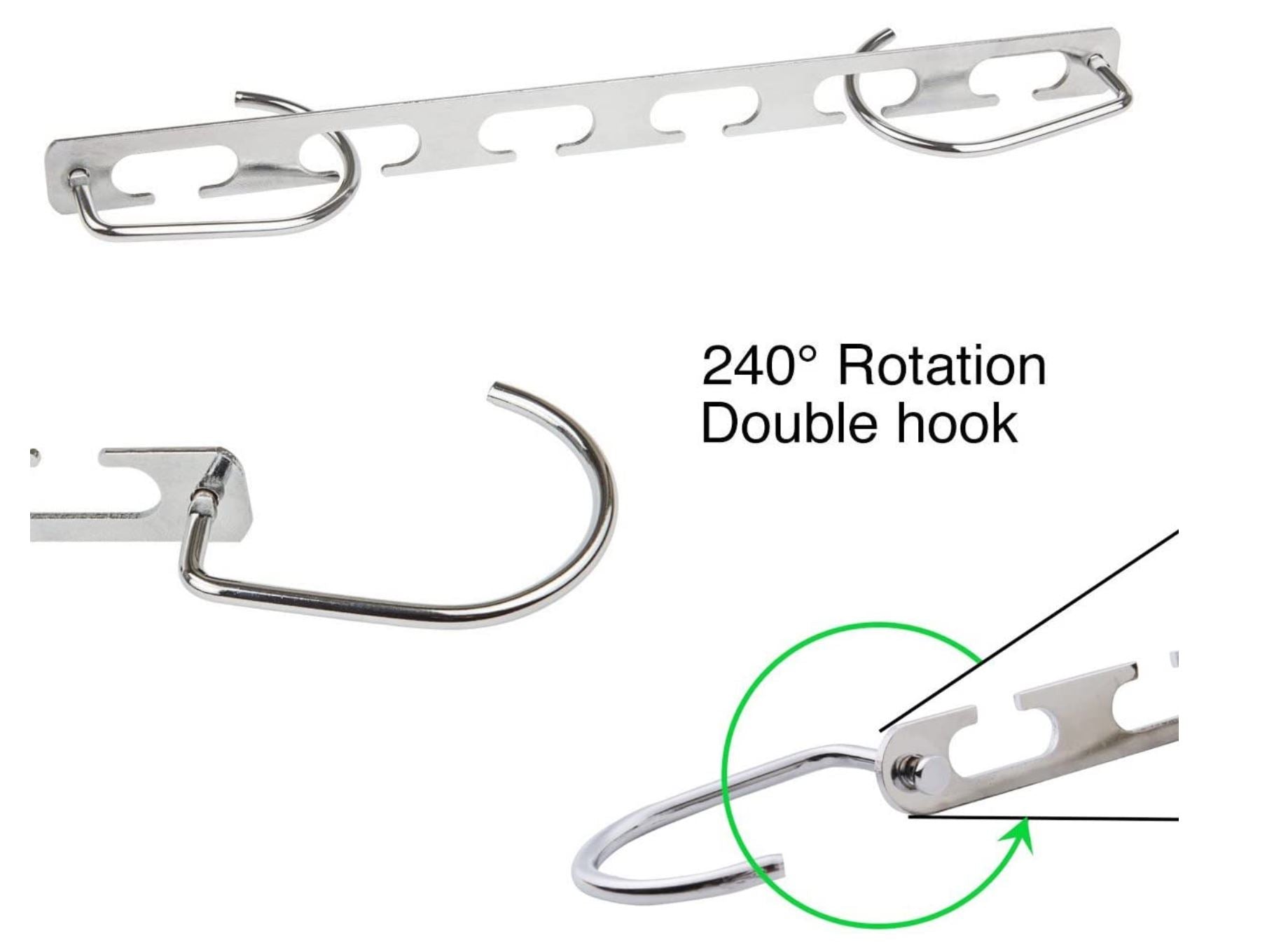 10PCS Metal Amazing Wonder Clothes Hanger Space Saver Wardrobe Closet Organizer Hook - Go2buy Australia