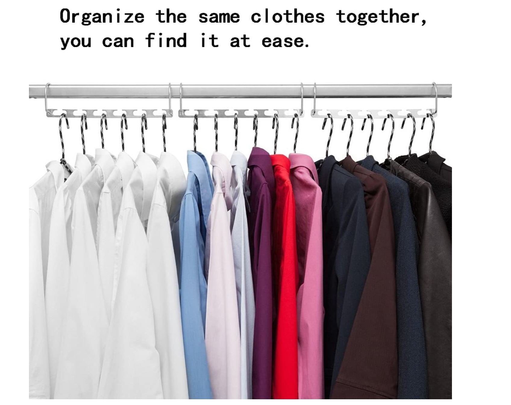10PCS Metal Amazing Wonder Clothes Hanger Space Saver Wardrobe Closet Organizer Hook - Go2buy Australia